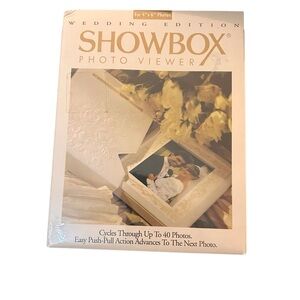 Showbox Wedding Photo Viewer 4x6 Display Holds 40 Photos NEW